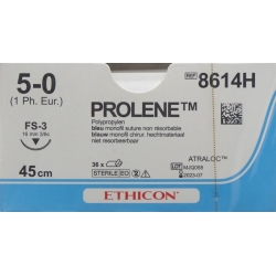 Prolene 45cm Blau 5-0 Fs-3 36 Stück