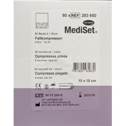 MediSet Faltkompressen Typ 24 8-fach 10x10cm 80 Stück