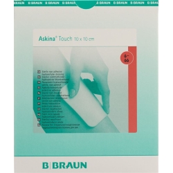 Askina Touch Schaumstoff-Wundauflage 10x10cm 10 Stück