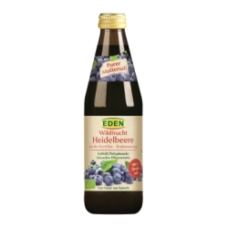 Eden Heidelbeer Muttersaft ohne Zucker Pur Bio 330ml