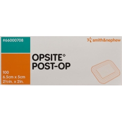 Opsite Post OP Folienverband 6.5x5cm Steril 100 Beutel