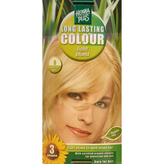 Henna Plus Long Last Color 8 Light Blonde buy online