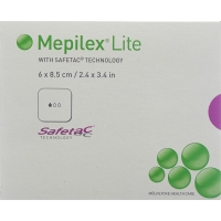 Mepilex Lite Absorptionsverb 6x8.5cm Silik 5 Stück