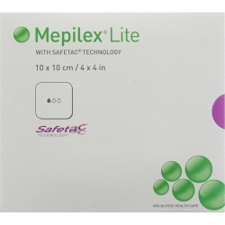 Mepilex Lite Absorptionsverb 10x10cm Silik 5 Stück