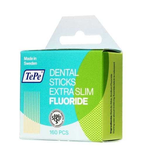 TePe Zahnhölzer mit Fluorid aus Birkenholz X-dünn 160 Stück buy online