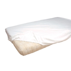 Suprima fitted sheet 100x200cm molleton white