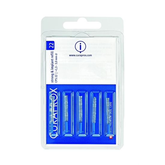 Curaprox CPS 22 Implant Brushes Blue 5 pieces buy online