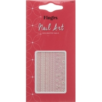 Fingrs 3D nail design rhinestones 24 stickers