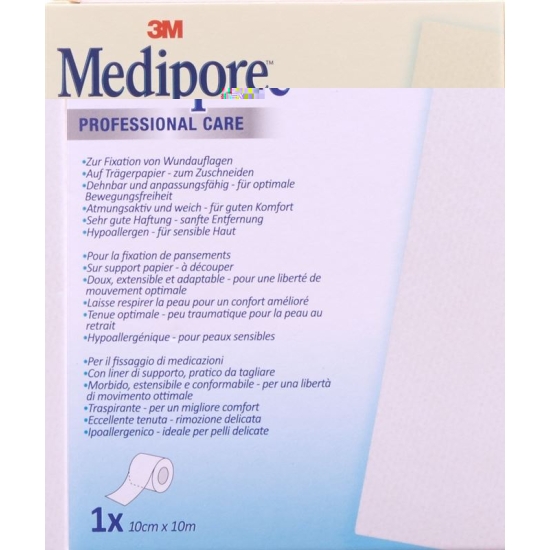 3M Medipore adhesive fleece 10cmx10m liner roll buy online