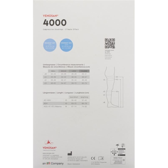 Venosan 4001 A-tm Kkl1 S Lang Gesch Black 1 Paar buy online