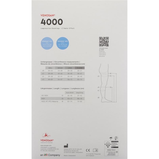 Venosan 4002 A-tm Kkl2 XL Lang Geschl Black 1 Paar buy online