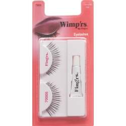 Fingrs Echthaar Wimpern Schwarz 005 2 Stück