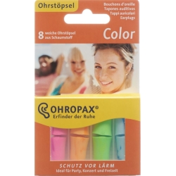 Ohropax Color Hearing protectors made of foam 8 pieces