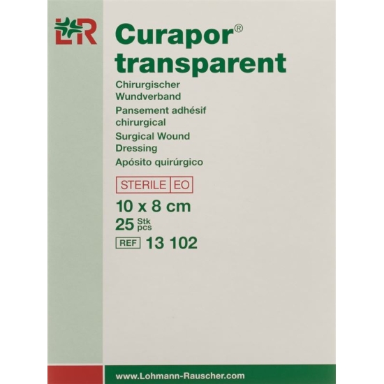 Curapor Wundverband 8x10cm Transparent 25 Beutel buy online