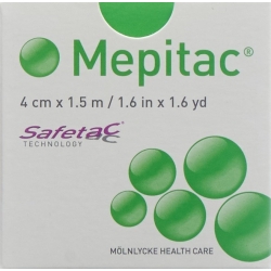 Mepitac Safetac fixation bandage 1.5mx4cm silicone