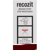 Recozit mosquito stop plug with liquid