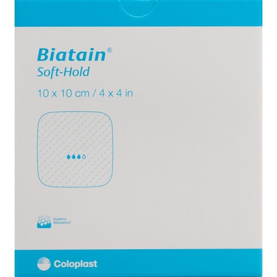 Biatain Soft Hold Schaumverband 10x10cm 5 Stück buy online