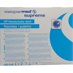 Sempermed Supreme surgical gloves 7.5 sterile 50 pairs