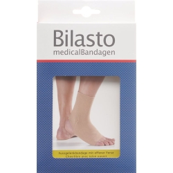 Bilasto Fussgelenkbandage Ferse Offen Grösse L Beige