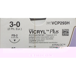 Vicryl Plus 45cm Ungefaerbt 3-0 Fs-2 36 Stück