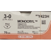 Monocryl 70cm Ungefaerbt 3-0 Fs-2 36 Stück Y423h