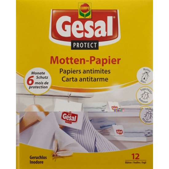 Gesal Motten Papier 12 Stück buy online