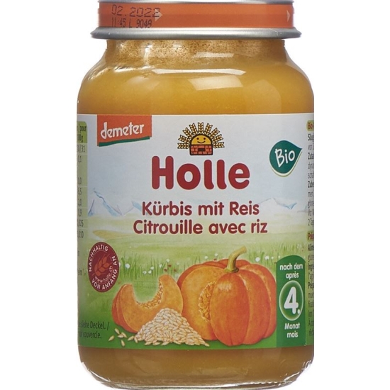 Holle Pumpkin with Rice from the 4th month organic 190g buy online