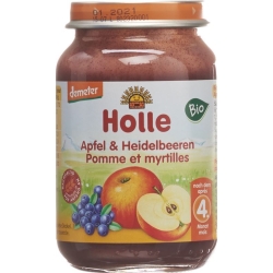 Holle Apple & Blueberries from the 4 month Organic 190g