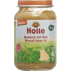 Holle Broccoli with wholegrain Rice from the 4th month Bio 190g