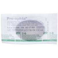 Pro-Ophta Augenkompresse 5.5x7.5cm Dünn Steril 50 Stück