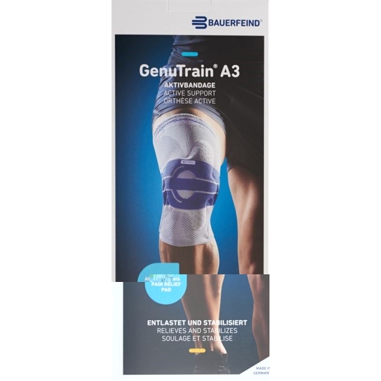 GenuTrain A3 Aktivbandage Knie Grösse 2 Rechts Titan buy online