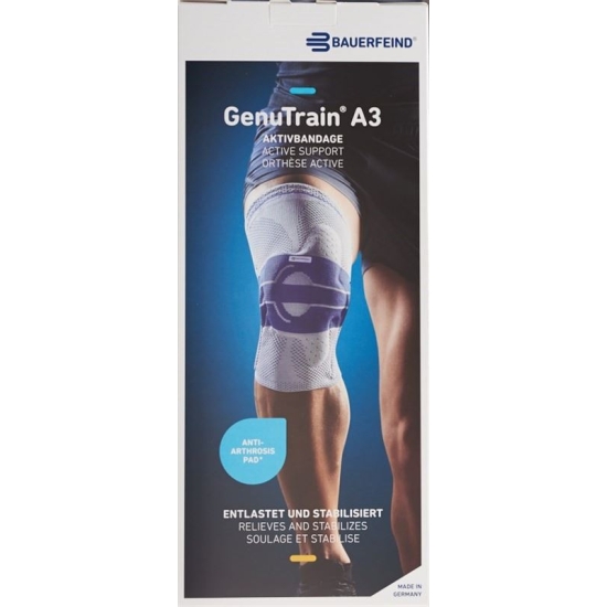 GenuTrain A3 Aktivbandage Knie Grösse 5 Links Titan buy online