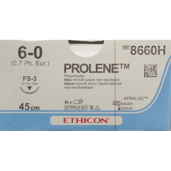 Prolene 45cm Blau 6-0 Fs-3 36 Stück buy online