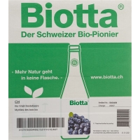 Biotta Bio Wald-Heidelbeere 6 Flasche 5dl