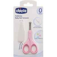 Chicco baby scissors with pink protective cap