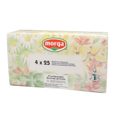 Morga Fruchtschalen Tee mit Hülle Beutel 100 Stück