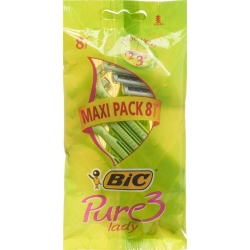 Bic Pure 3 Lady 3-klingenrasierer Frauen Beutel 8 Stück