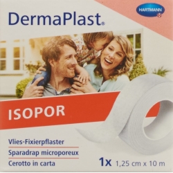 Dermaplast Isopor Fixierpflaster 10mx1.25cm Weiss