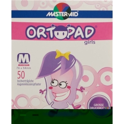 Ortopad Occlusionspflast Medium Girl 2-4j 50 Stück