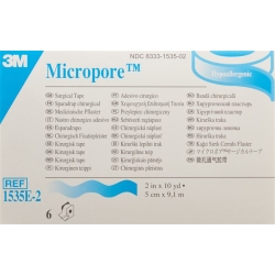 3M Micropore Rollenpfl Disp 50mmx9.14m We N 6 Stück