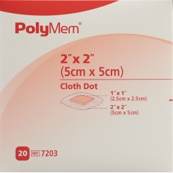 Polymem Adhesive Wundverband 5x5cm Vlies Steril 20 X