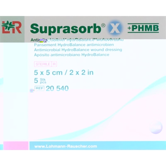 Suprasorb X + Phmb Wundverband Hydrobalance 5x5cm Steril 5 Stück buy online