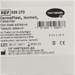 Dermaplast Isomed Klebevlies Weiss 10mx5cm Rolle