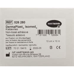 Dermaplast Isomed Klebevlies Weiss 10mx10cm Rolle