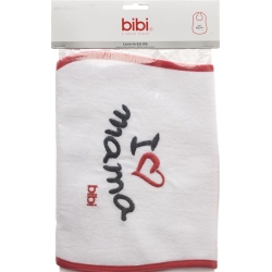 Bibi Lätzchen Mama Rot Klettverschluss