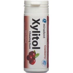 Miradent Xylitol Zahnpflege Kaugummi Cran 30 Stück