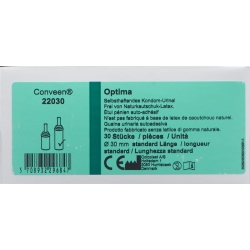 Conveen Optima Kondom-Urinal Selbsthaftend 30/94mm 8cm lang 30 Stück