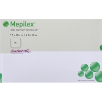 Mepilex Schaumverband Safetac 12x20cm Silik 5 Stück