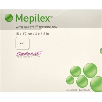Mepilex Safetac XT Schaumverband 15x17cm Silikon 5 Stück