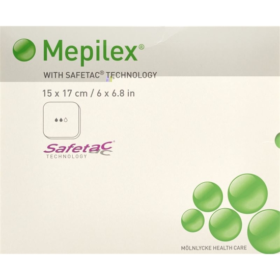 Mepilex Safetac XT Schaumverband 15x17cm Silikon 5 Stück buy online